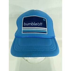 Bumble BFF App Trucker Hat Cord Logo Mesh Blue Cap Adjustable